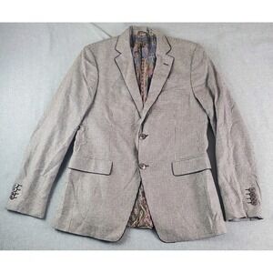 Etro Milano Sport Caot Mens Size 40 Houndstooth Cotton Blend Stretch Italy